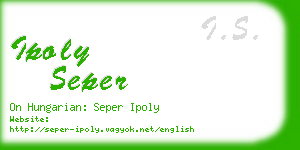 ipoly seper business card